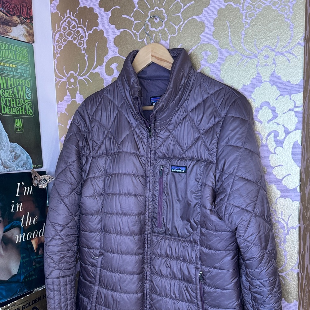 Patagonia Radalie Insulated Long Line Women's Purple Puffer Jacket, Size Large - Picture 6 of 14